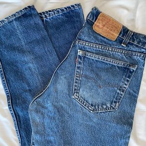 505 LEVIS STRAIGHT LEG JEANS 34W 42L